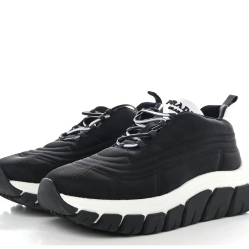 Prada Black and White Chunky Sneakers - Picture 2 of 7